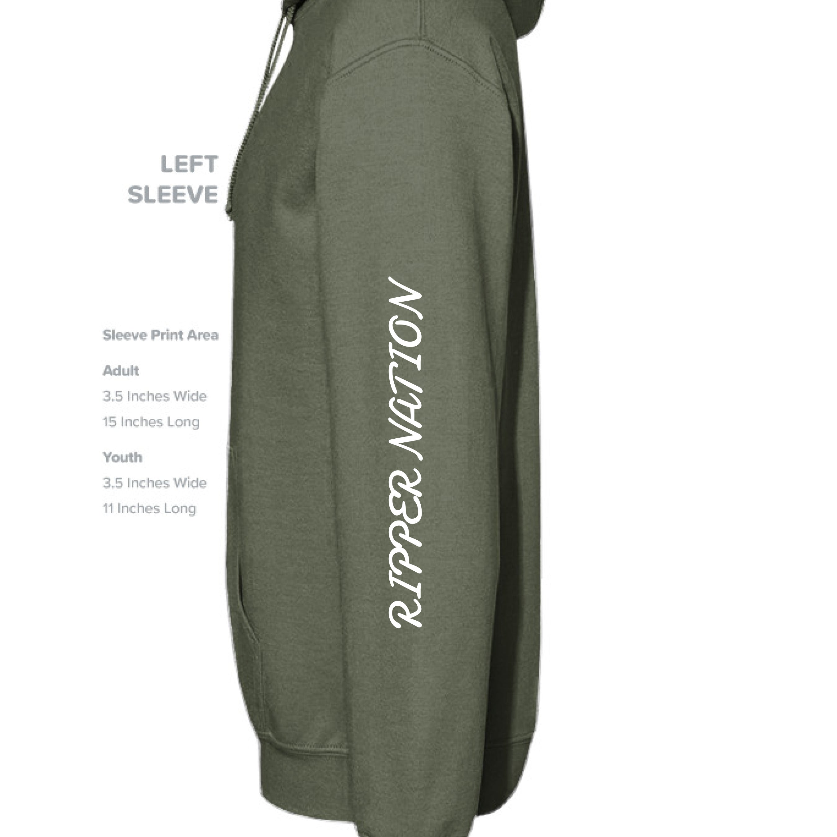 MILITARY GREEN - SLEEVE_LEFT