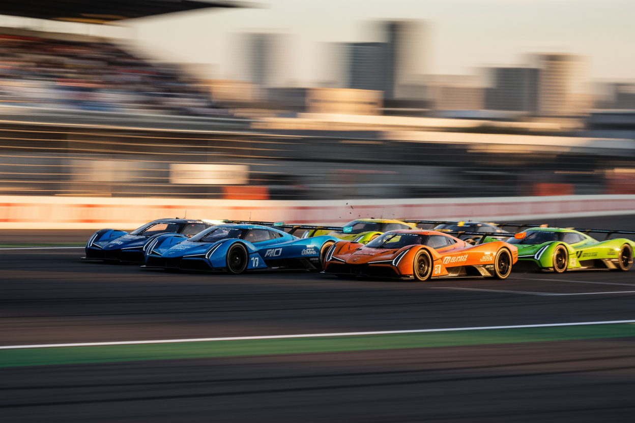 VIDEO OF CARS RACING